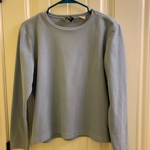 Blue fleece sweater